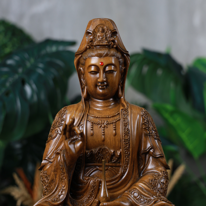Enlightened Guardian of Peace Guan Yin 49cm