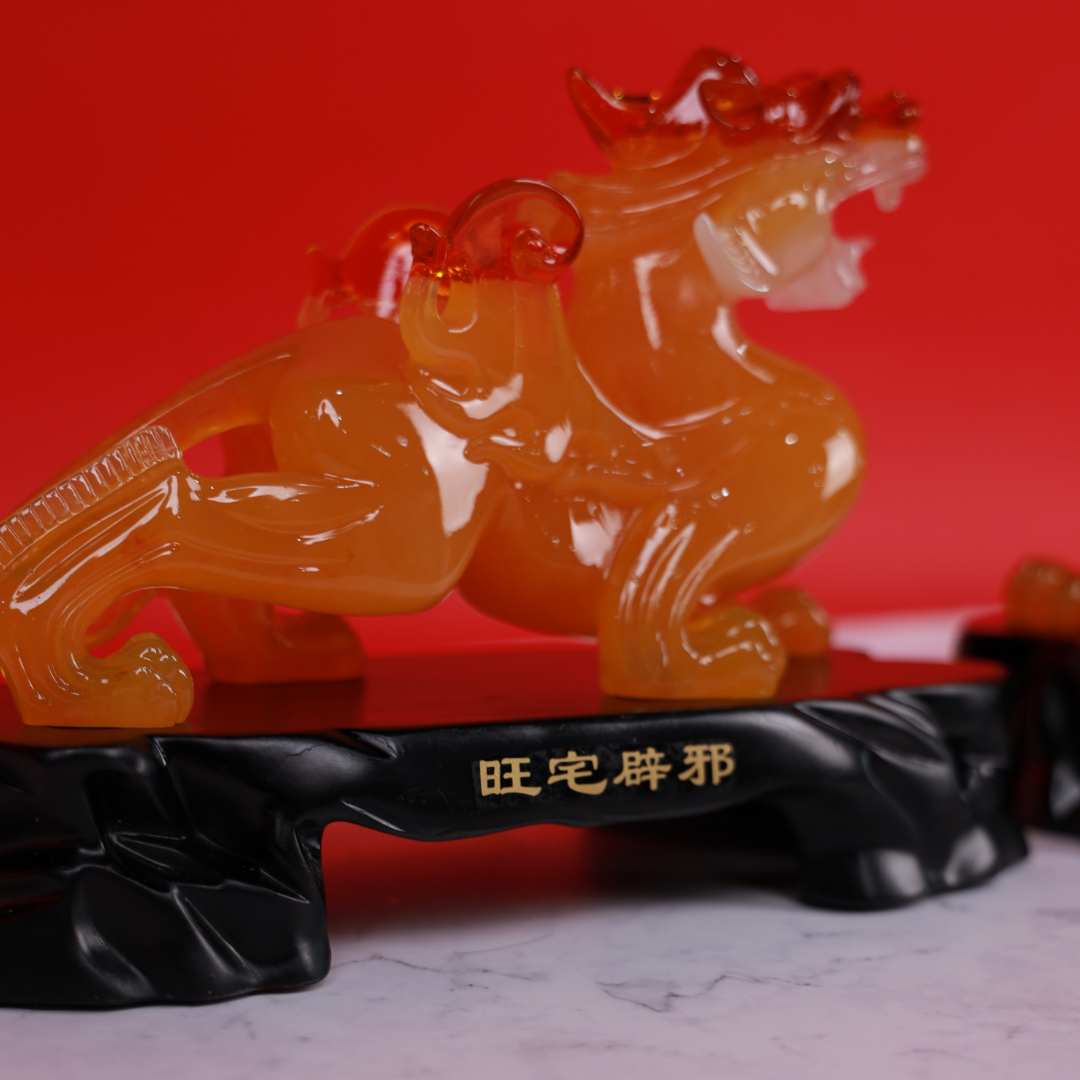 Fireback Guardians of Fortune Pi Yao Pair 27cm