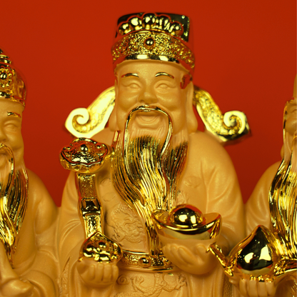 The Three Immortal Kings Fuk Luk Sau 38cm