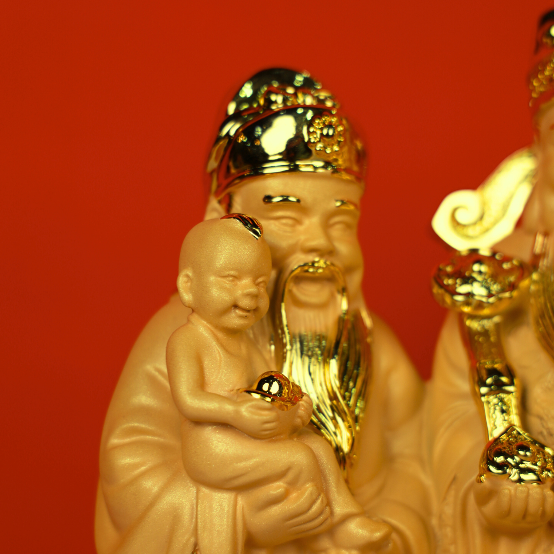 The Three Immortal Kings Fuk Luk Sau 38cm
