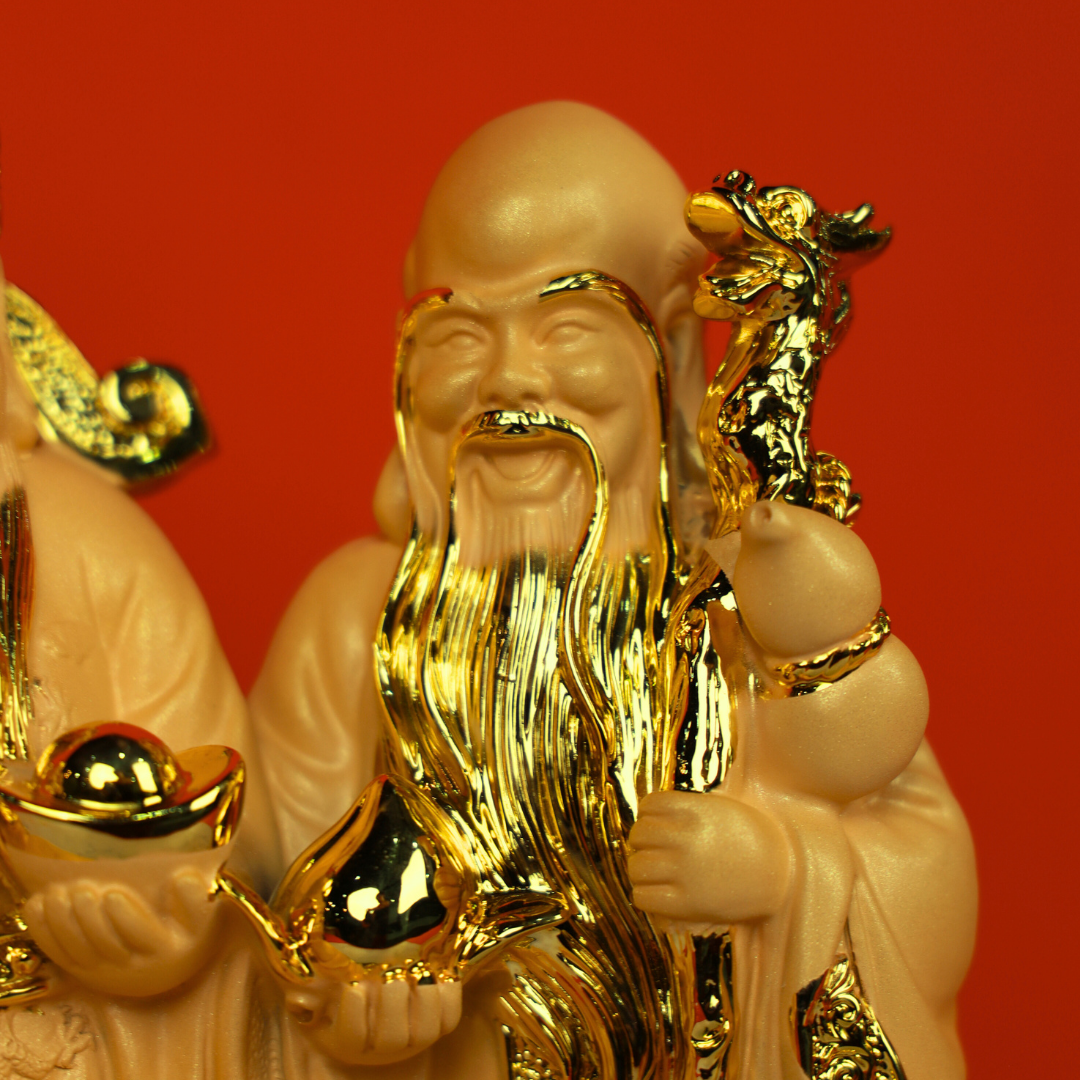 The Three Immortal Kings Fuk Luk Sau 38cm
