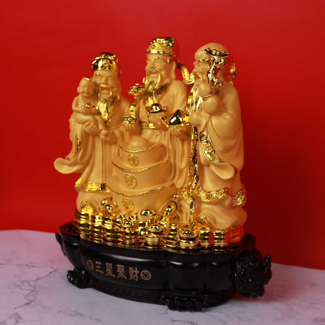 The Three Immortal Kings Fuk Luk Sau 38cm