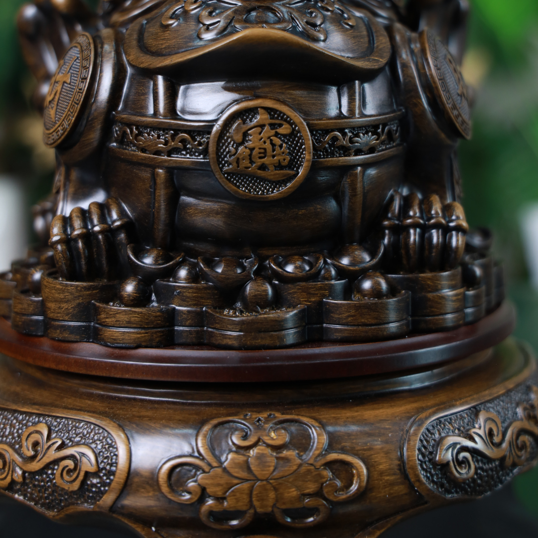 Traditional Rotating Wood Pi Yao 30cm