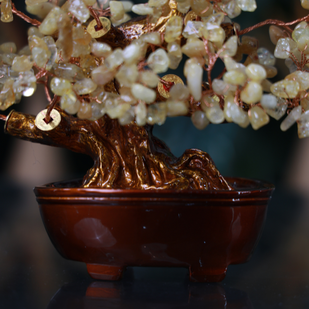 Citrine Crystal Tree for Wealth &amp; Happiness 25cm