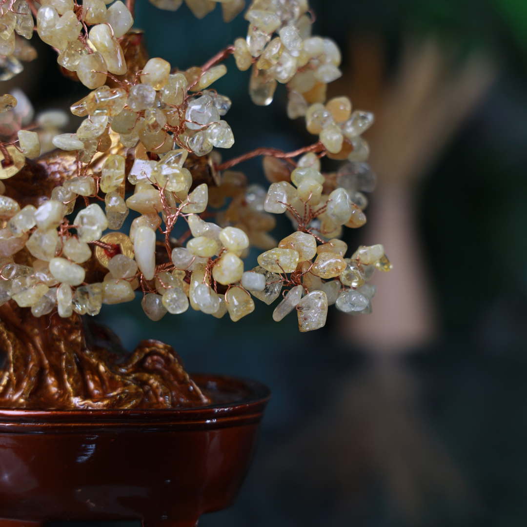 Citrine Crystal Tree for Wealth &amp; Happiness 25cm