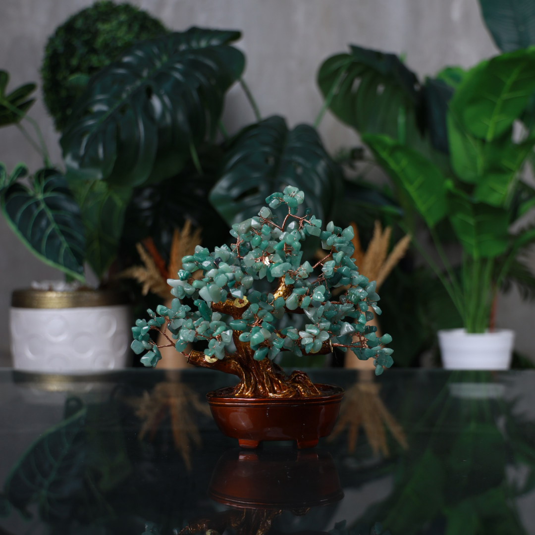 Aventurine Crystal Tree for Wisdom &amp; Growth 25cm
