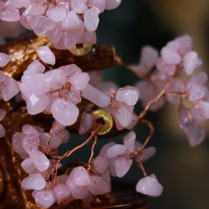 Rose Quartz Crystal Tree for Love &amp; Peace 25cm