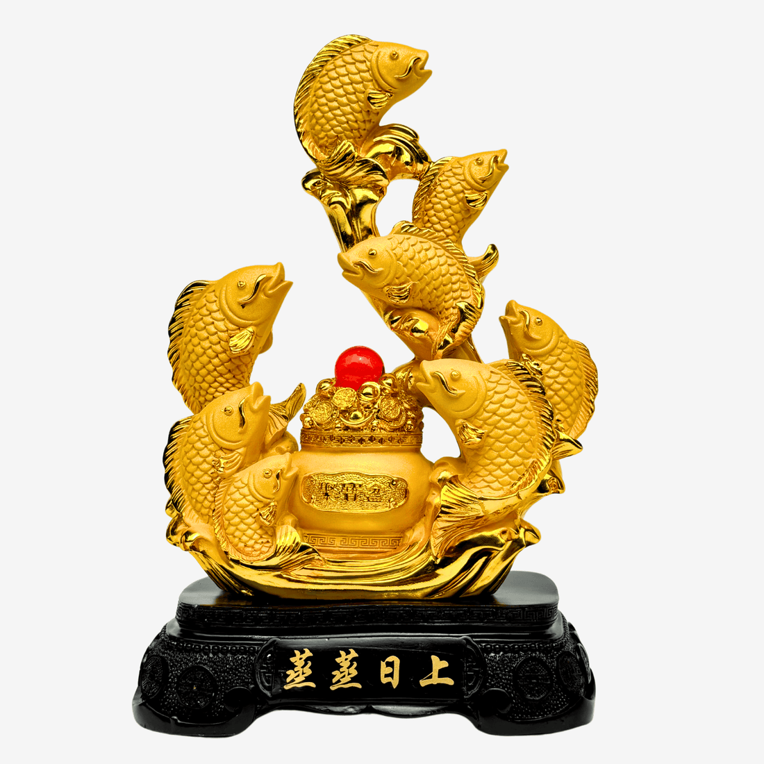 Rising Family of Arowanas for Lasting Wealth 24cm Default Title - Feng Shui Charms - Royal Dragon Decor Philippines