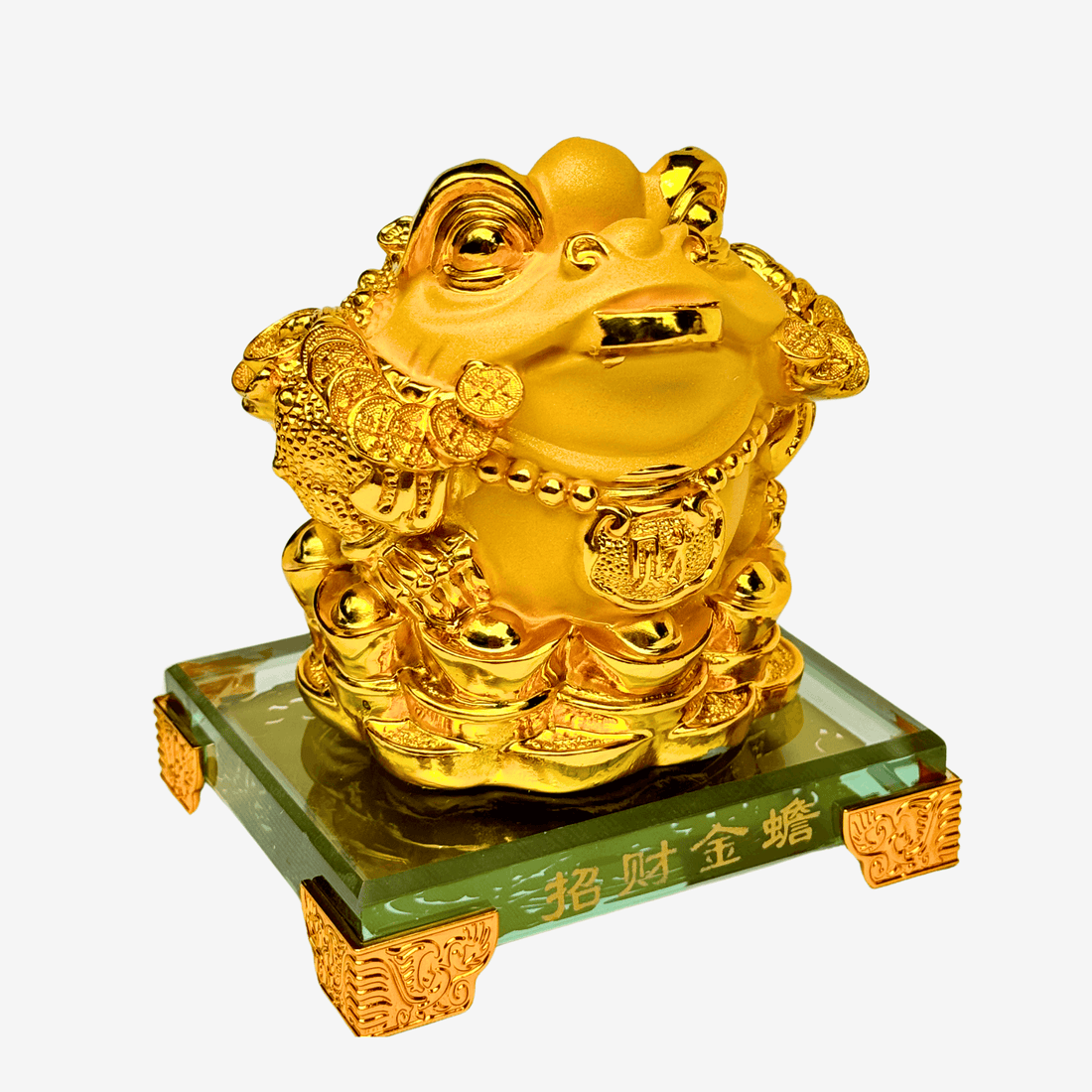 Cute & Lucky Gold Money Frog 11cm Default Title - Feng Shui Charms - Royal Dragon Decor Philippines