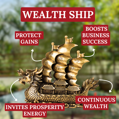 Imperial Dragon Ship for Business Expansion 29cm