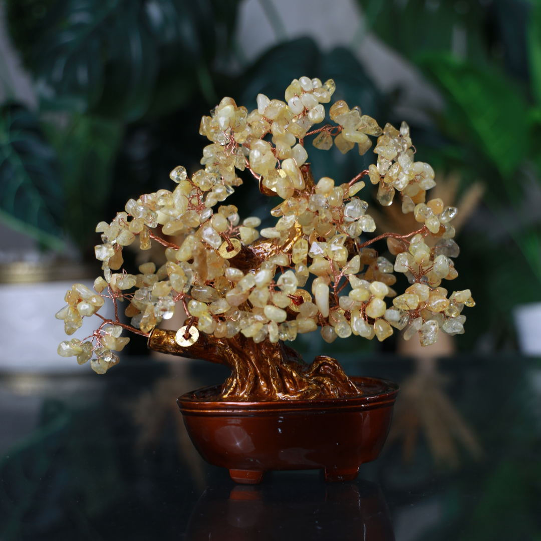 Citrine Crystal Tree for Wealth &amp; Happiness 25cm