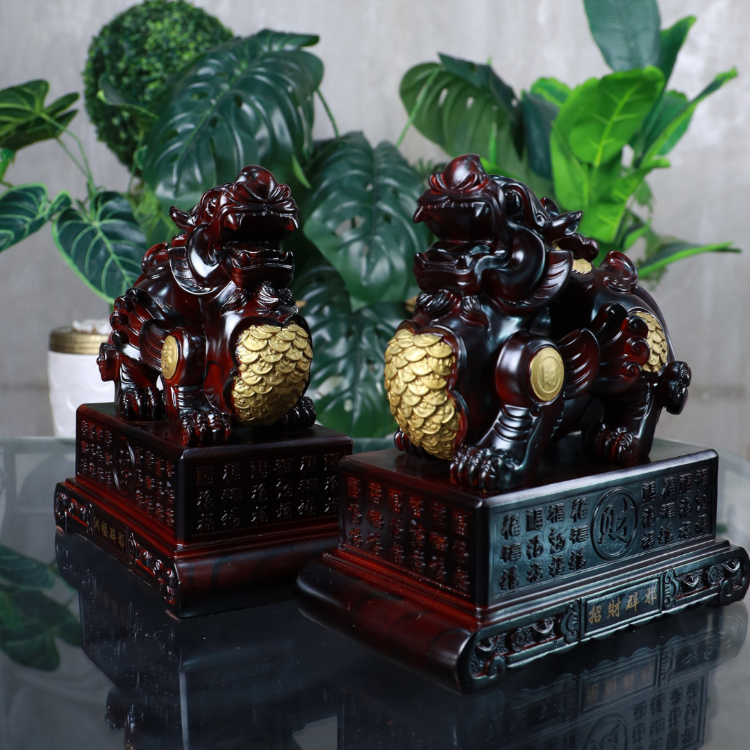 Ancient Guardians of the Throne Pi Yao Pair 27cm