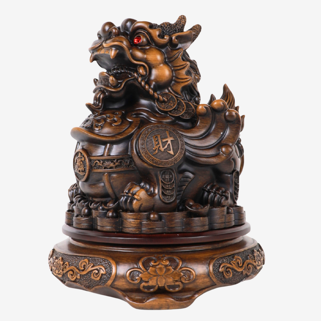 Traditional Rotating Wood Pi Yao 30cm