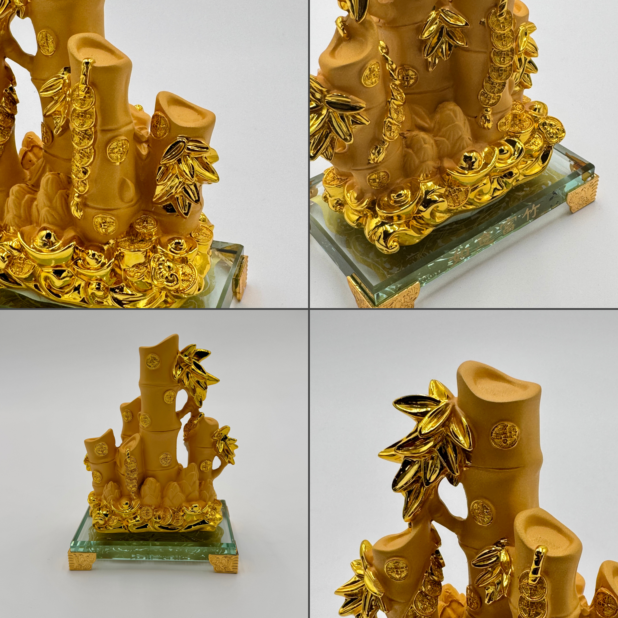 Mini Lucky Bamboo for Wealth Growth 16cm Default Title - Feng Shui Charms - Royal Dragon Decor Philippines