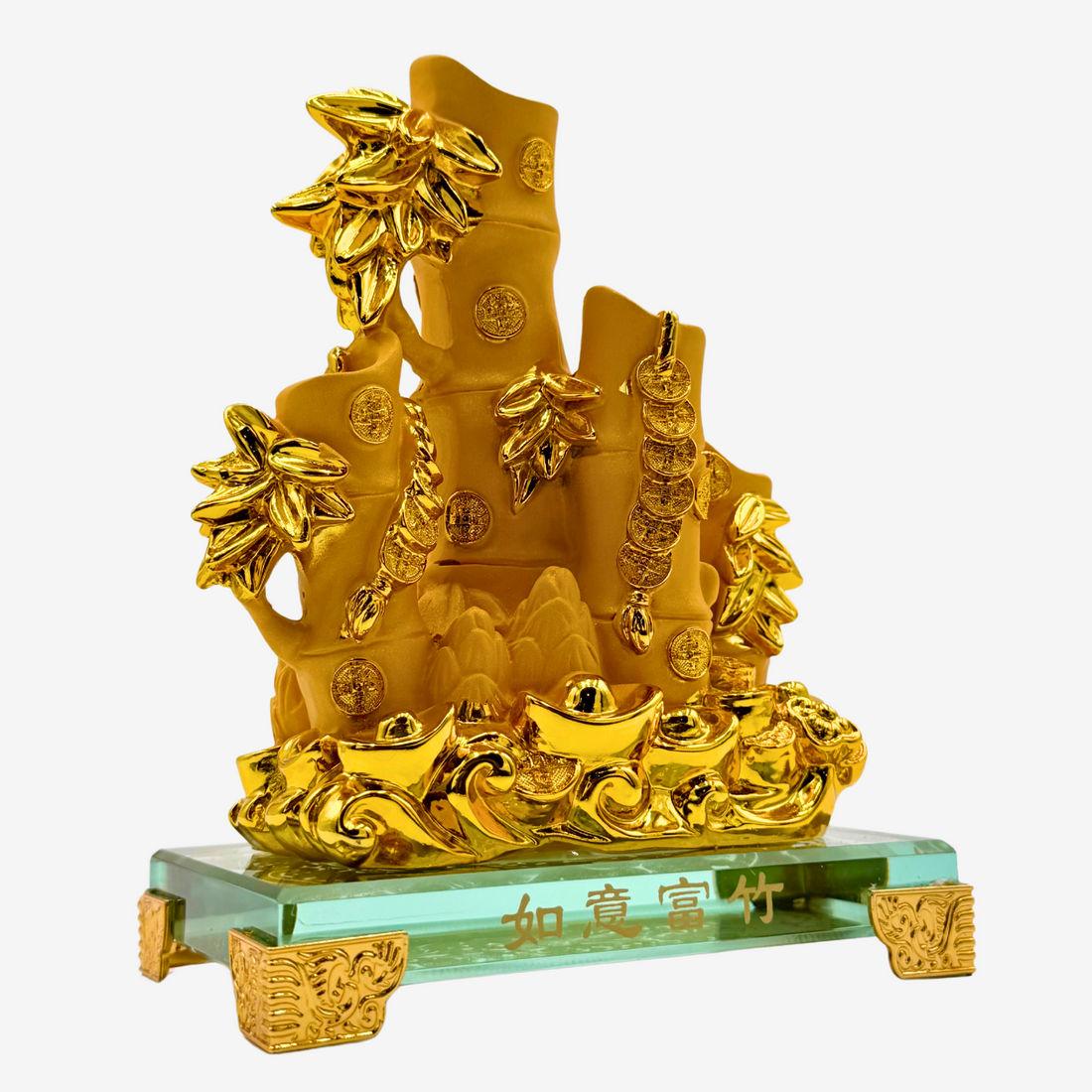 Mini Lucky Bamboo for Wealth Growth 16cm Default Title - Feng Shui Charms - Royal Dragon Decor Philippines