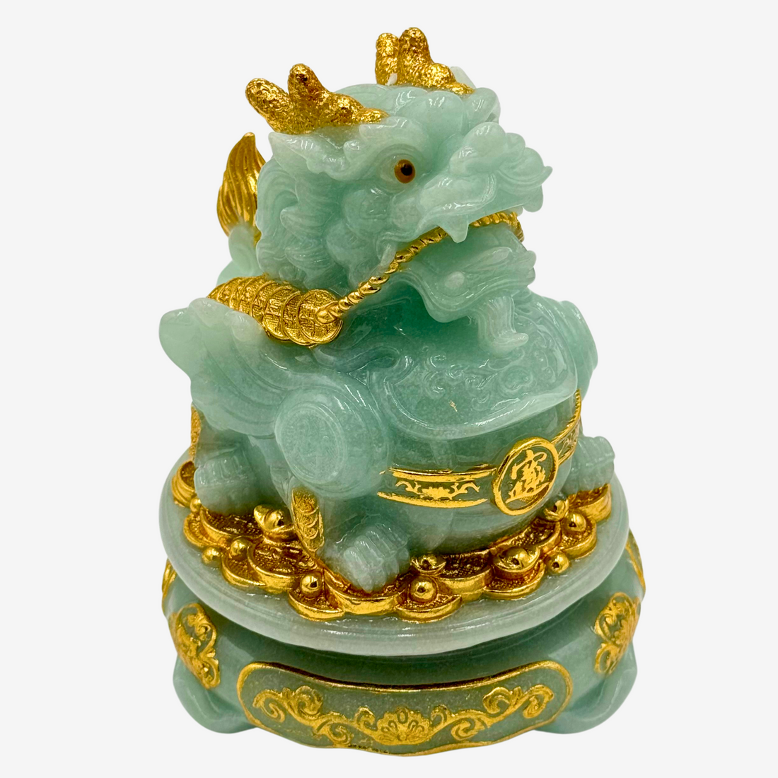Jade Pi Yao Defender of Riches 17cm Default Title - Feng Shui Charms - Royal Dragon Decor Philippines