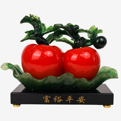 Lucky Pair of Apples for Good Relations 39cm