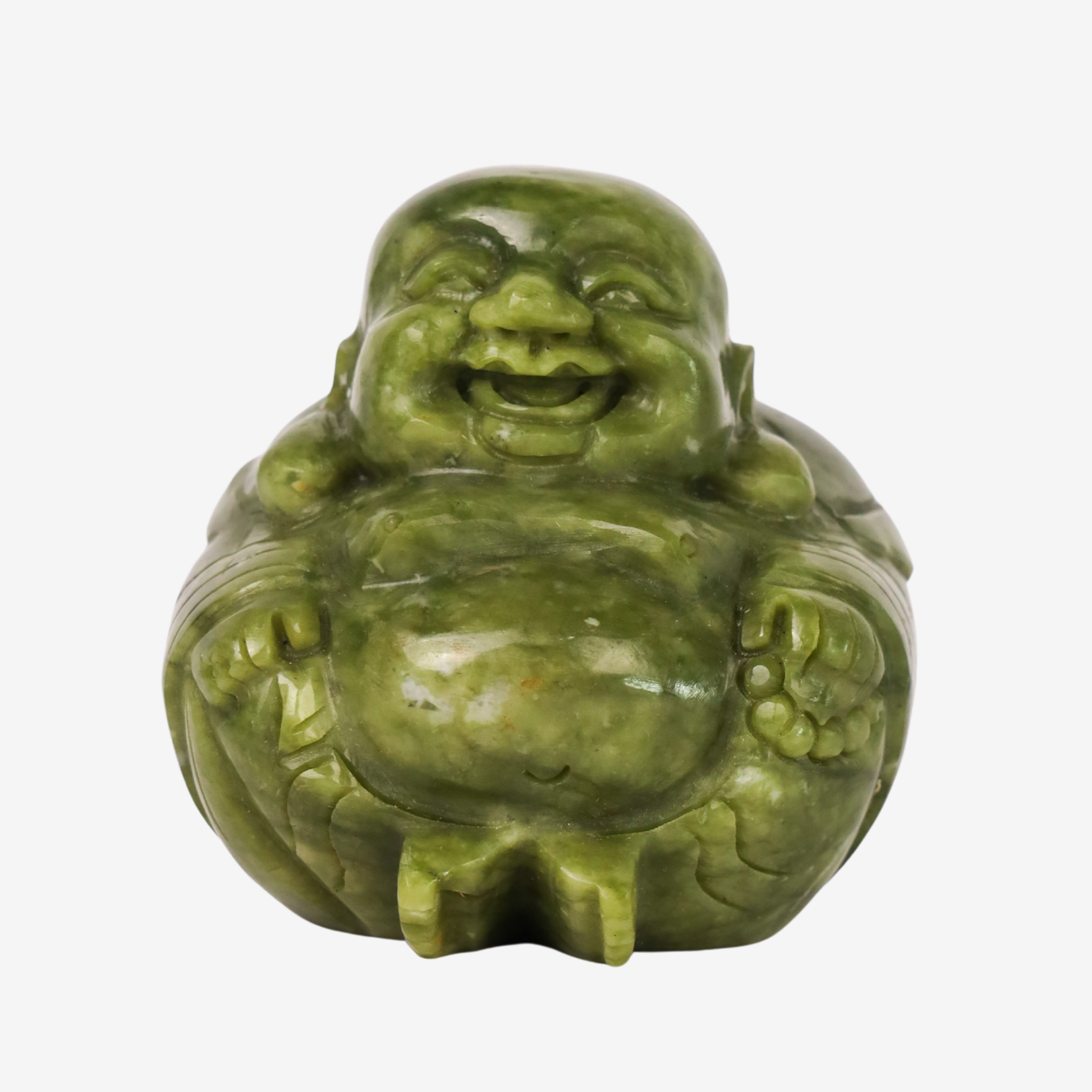 Little Round Joyful Jade Buddha 9cm