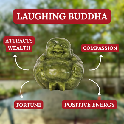 Little Round Joyful Jade Buddha 9cm