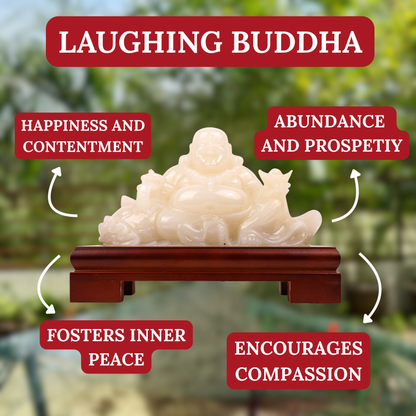 "Bring Endless Happiness" - Jade Laughing Buddha 33cm