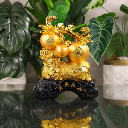 Three Golden Apples of Happiness 27cm