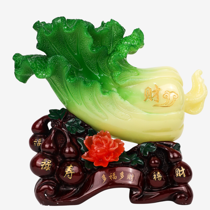 Health and Wealth Cabbage with Wu Lous 46cm