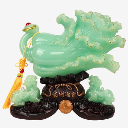 Protected Fortune Ice Jade Wealth Cabbage 32cm