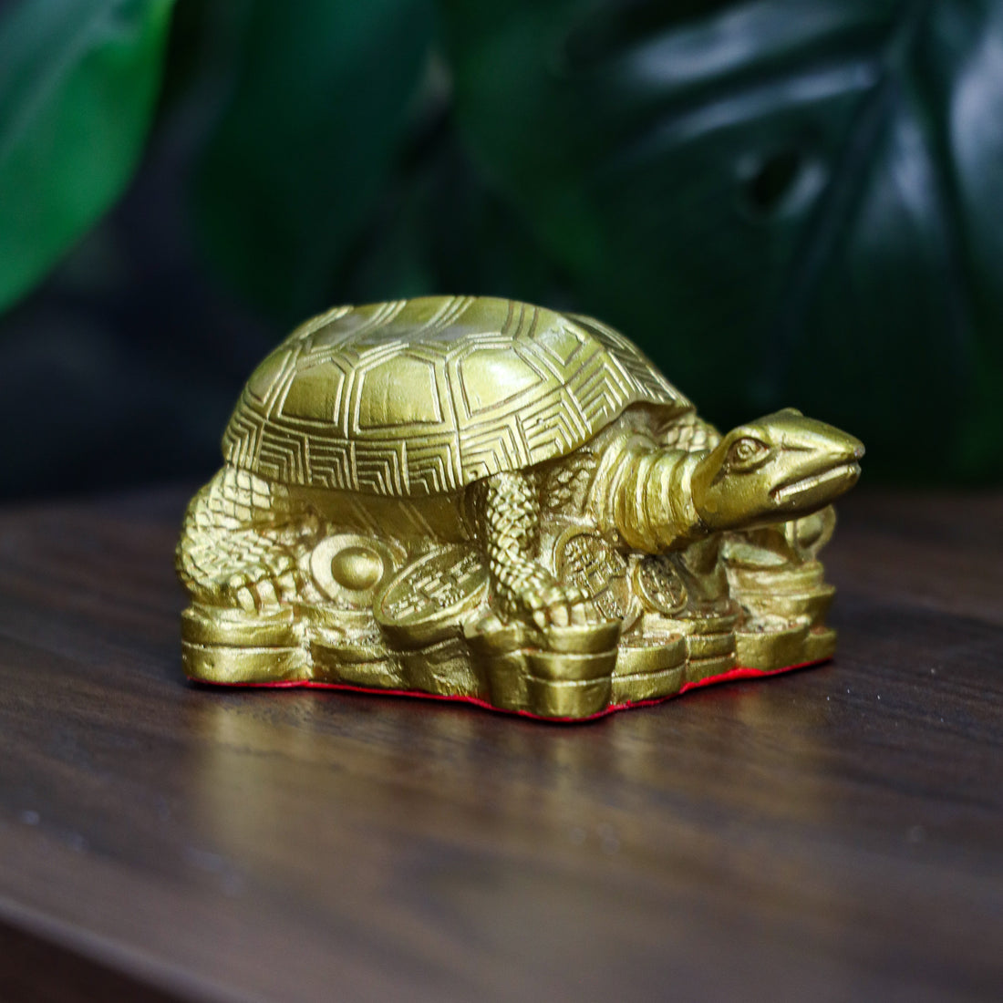 Shield of Fortune Brass Turtle 13cm