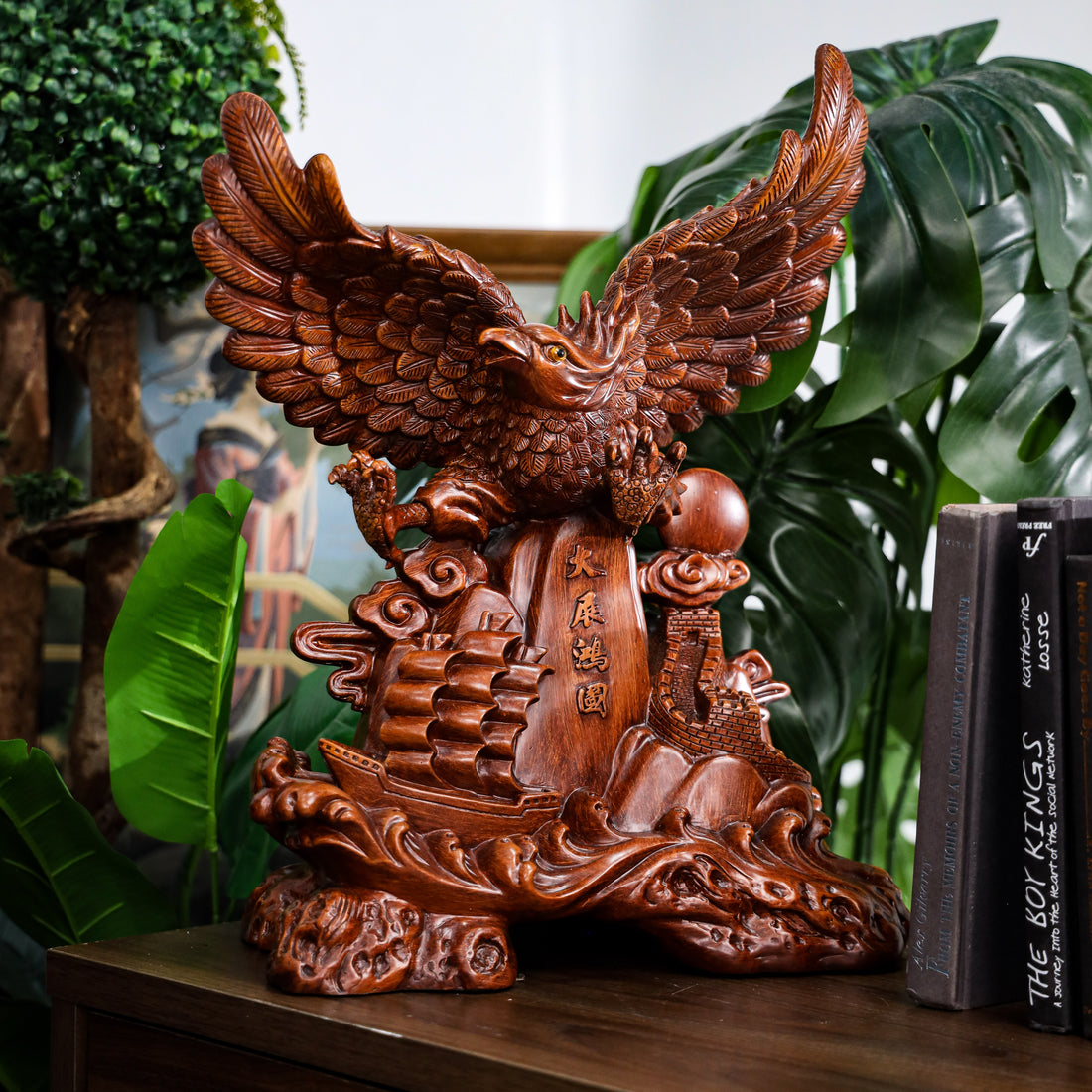 Dominance and Ambition Wood Eagle 45cm