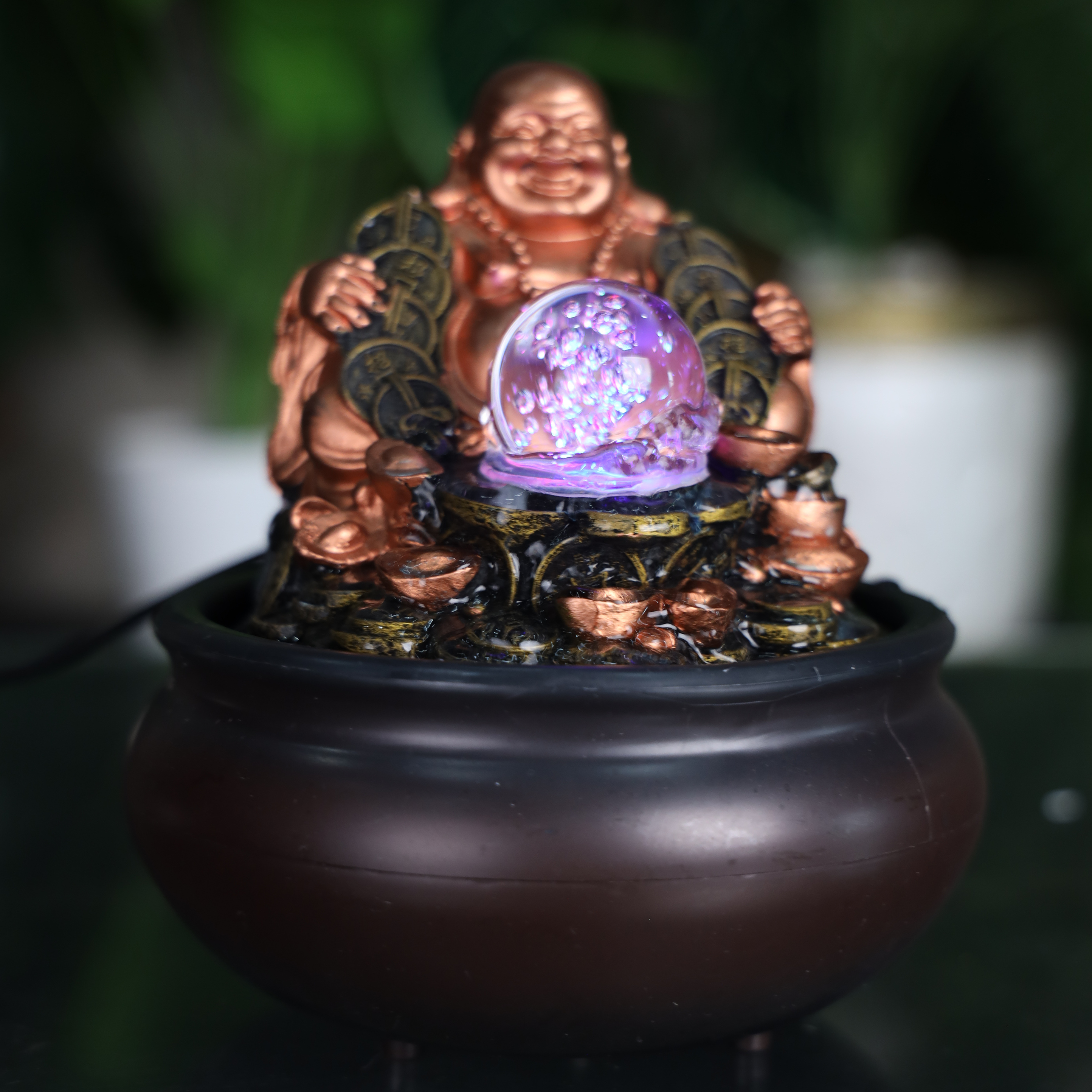 Happy Water Flow Buddha Fountain 20cm
