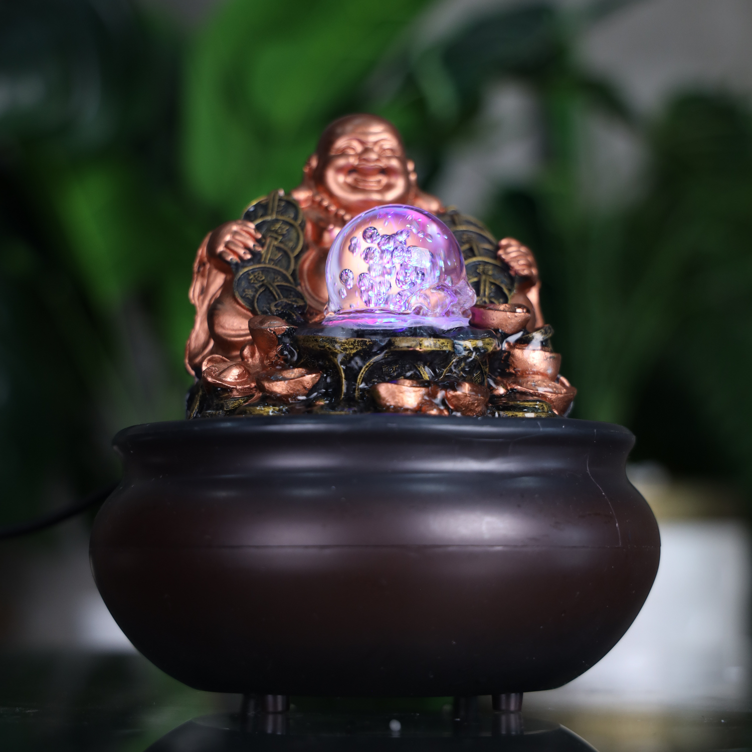 Happy Water Flow Buddha Fountain 20cm
