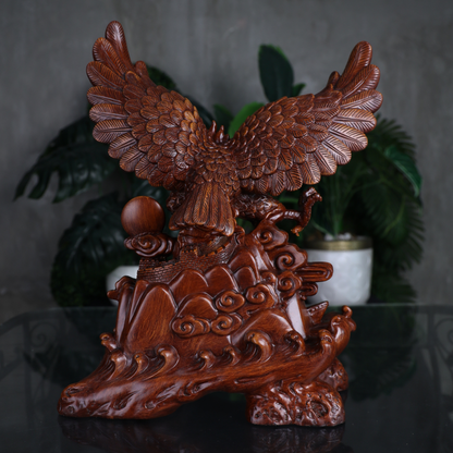 Dominance and Ambition Wood Eagle 45cm