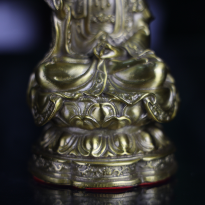 Brass Guan Yin of Grace &amp; Mercy 17cm
