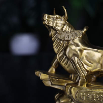Brass Ox of Triumph &amp; Success 21cm