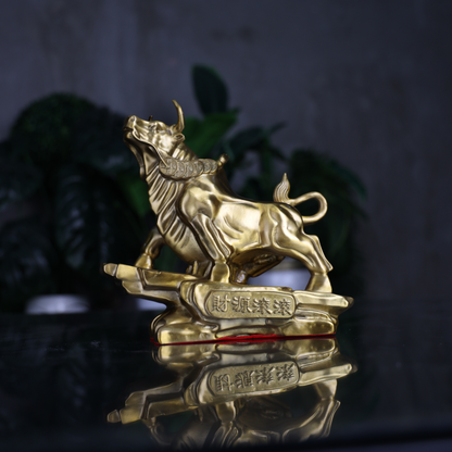 Brass Ox of Triumph &amp; Success 21cm