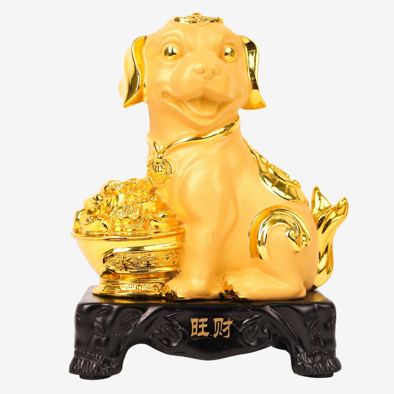 Golden Zodiac Dog of Loyal Support 18cm