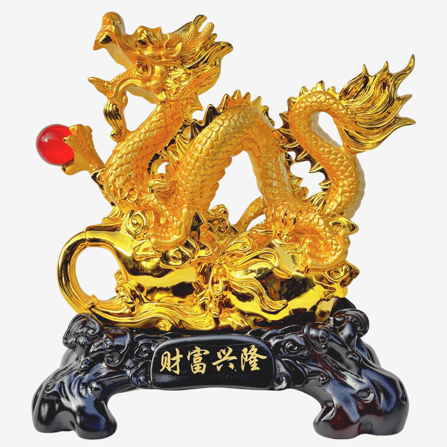 The Royal Dragon of Good Fortune 35cm - Feng Shui Chinese Lucky Items - Royal Dragon Decor