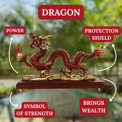 The King of the Skies - Crimson Dragon 40cm