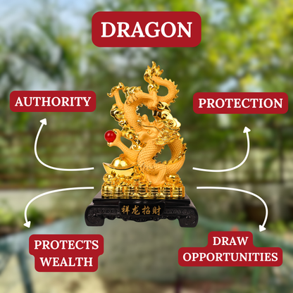 Blazing Dragon of Fast Success &amp; Wealth 49cm