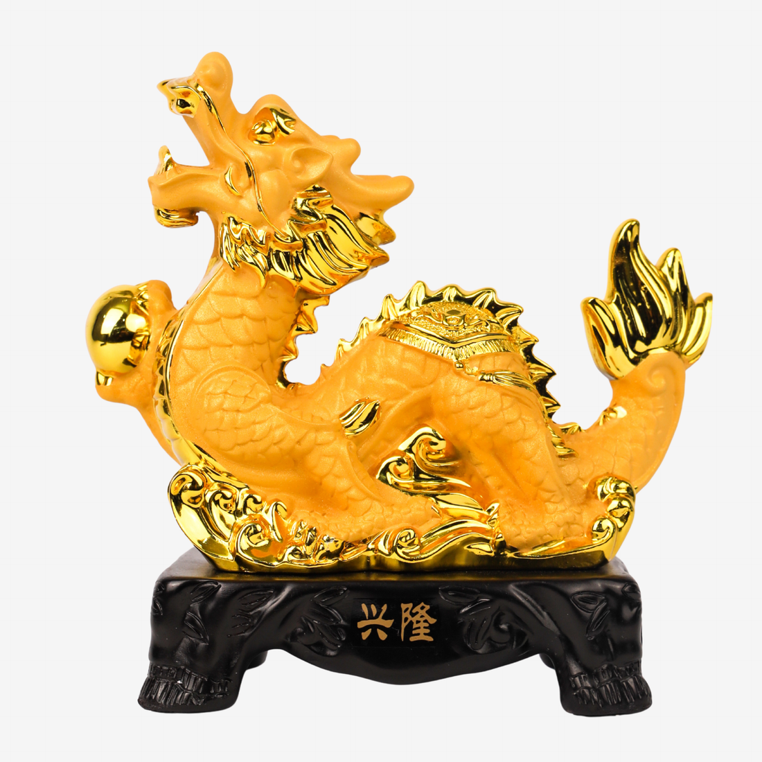 Golden Zodiac Dragon of Leadership &amp; Victory 18cm