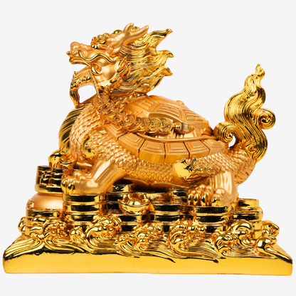 Successful Forever Golden Dragon Turtle 32cm