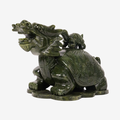 Jade Dragon Turtle of Generational Prosperity 25cm