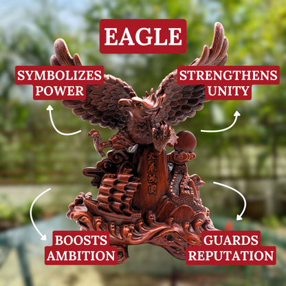 Dominance and Ambition Wood Eagle 45cm