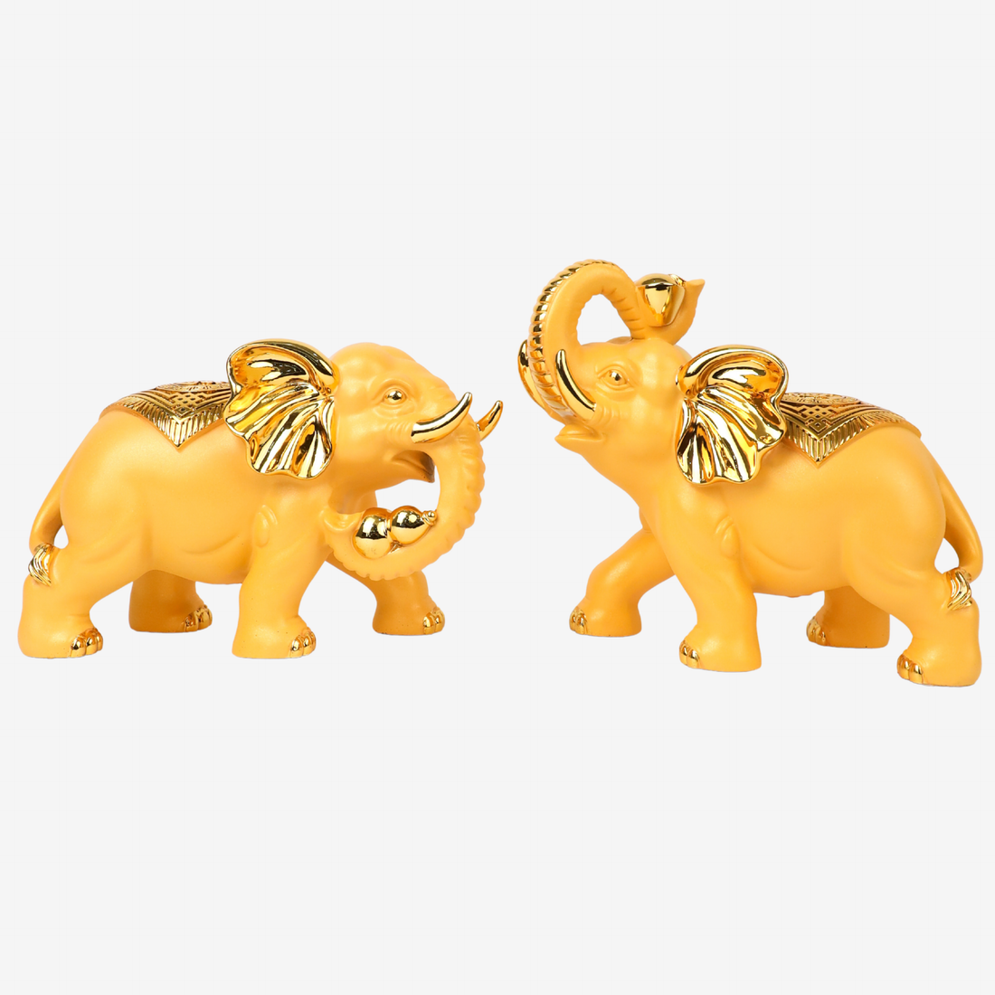 Loyal Golden Elephants of Protection 25cm