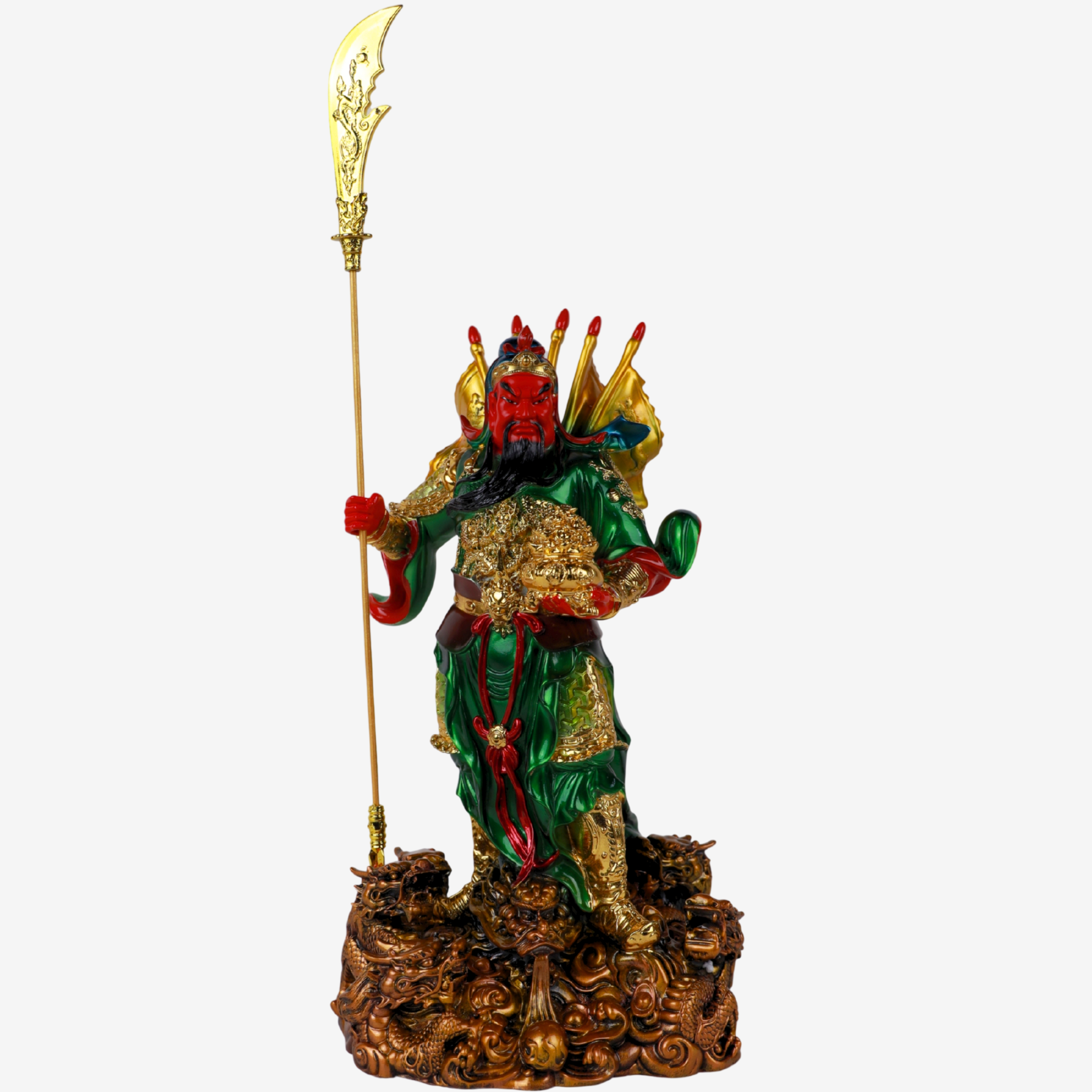 Battle-Ready General Guan Gong in Color 49cm