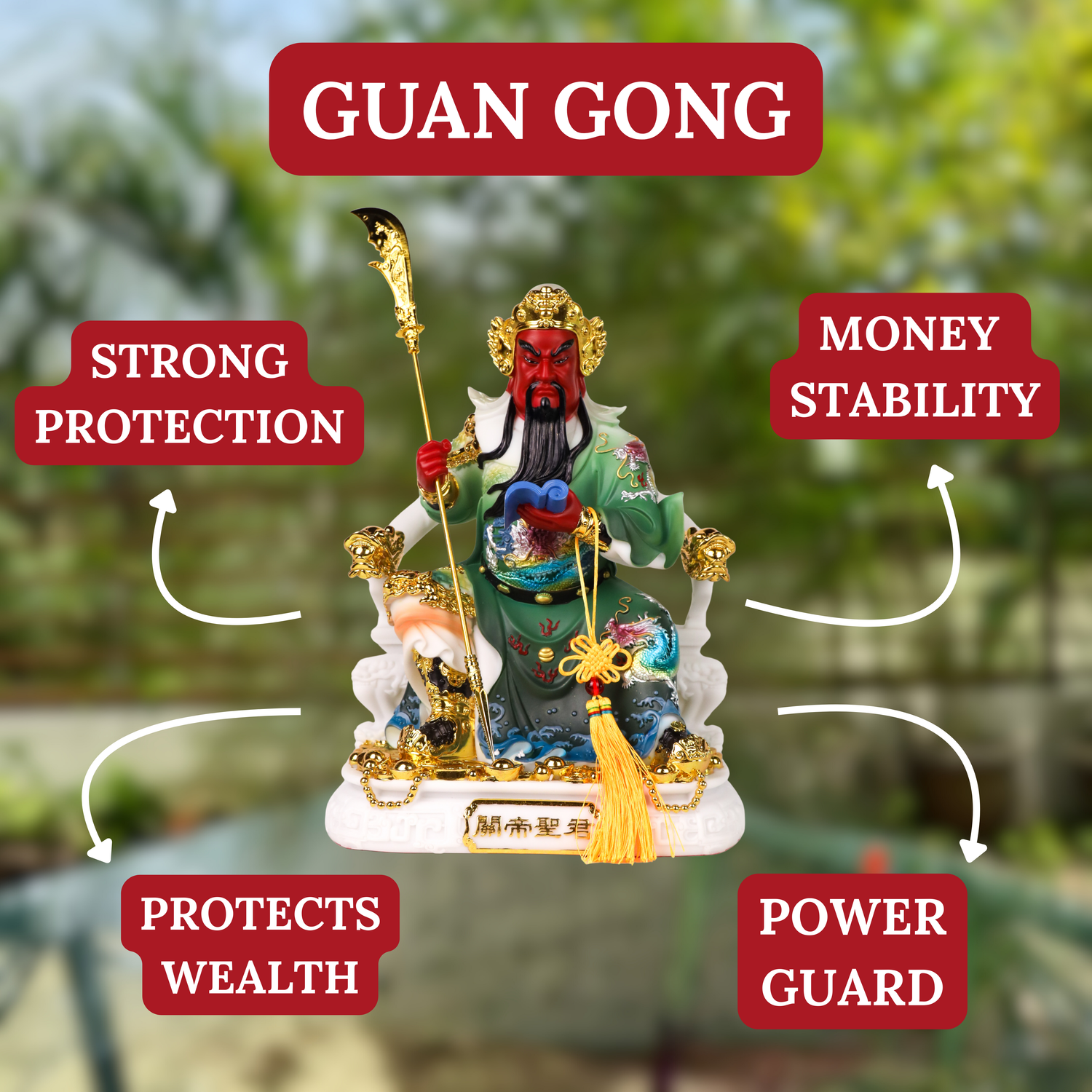 White Guardian Commander Guan Gong 41cm