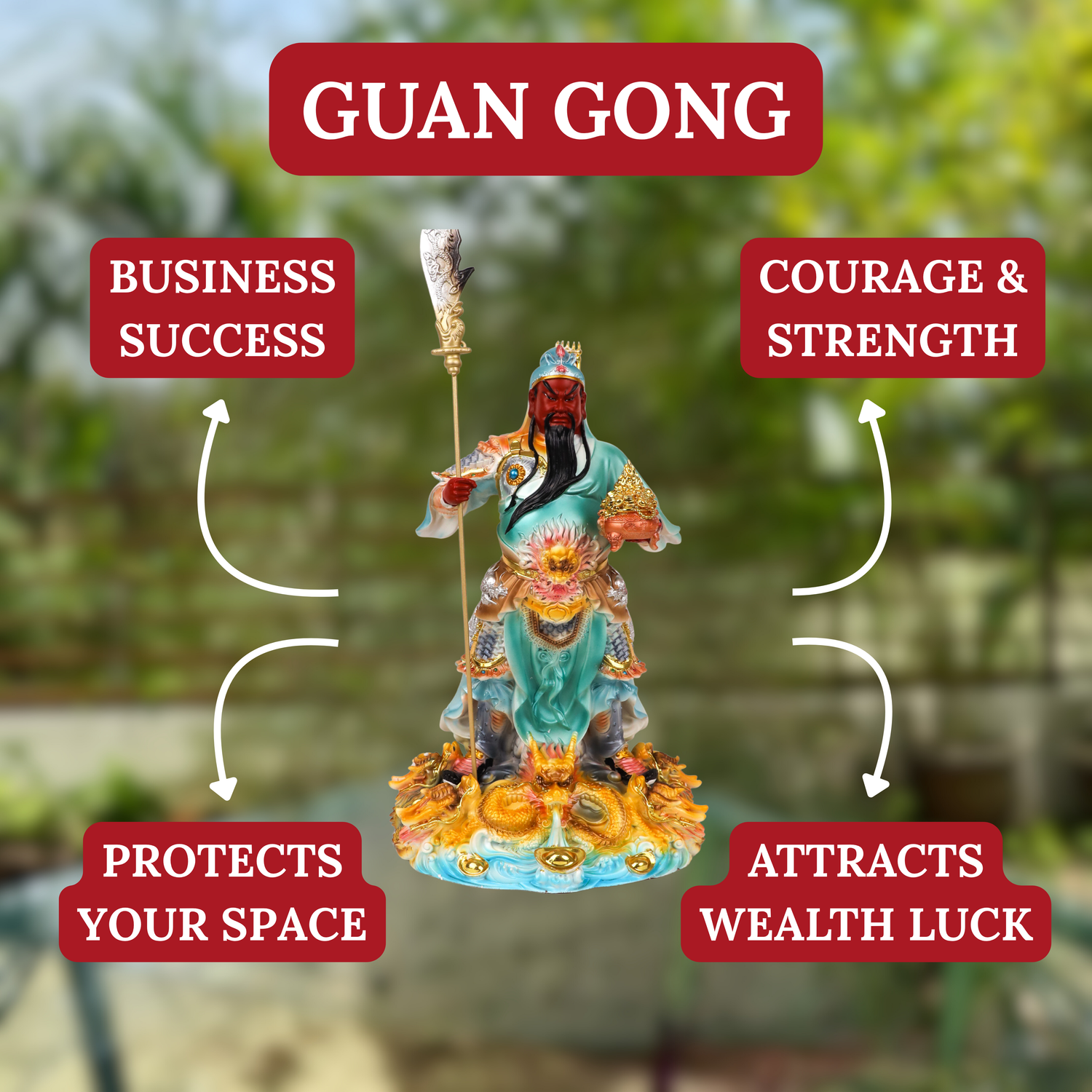 Power of the Ocean Azure Guan Gong 40cm