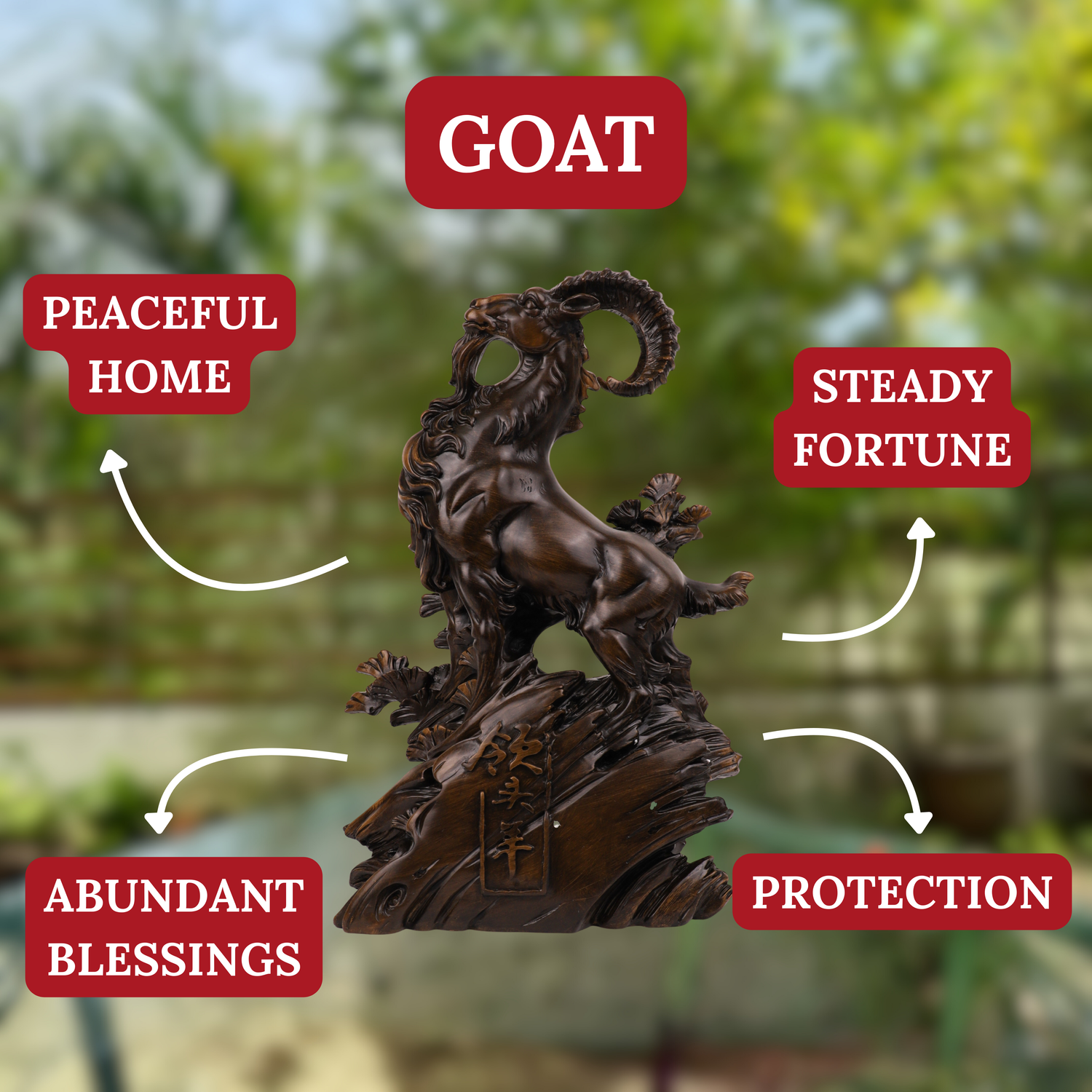 Harmony and Victory Majestic Goat 49cm