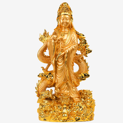 Empress of Protection Golden Guan Yin 44cm