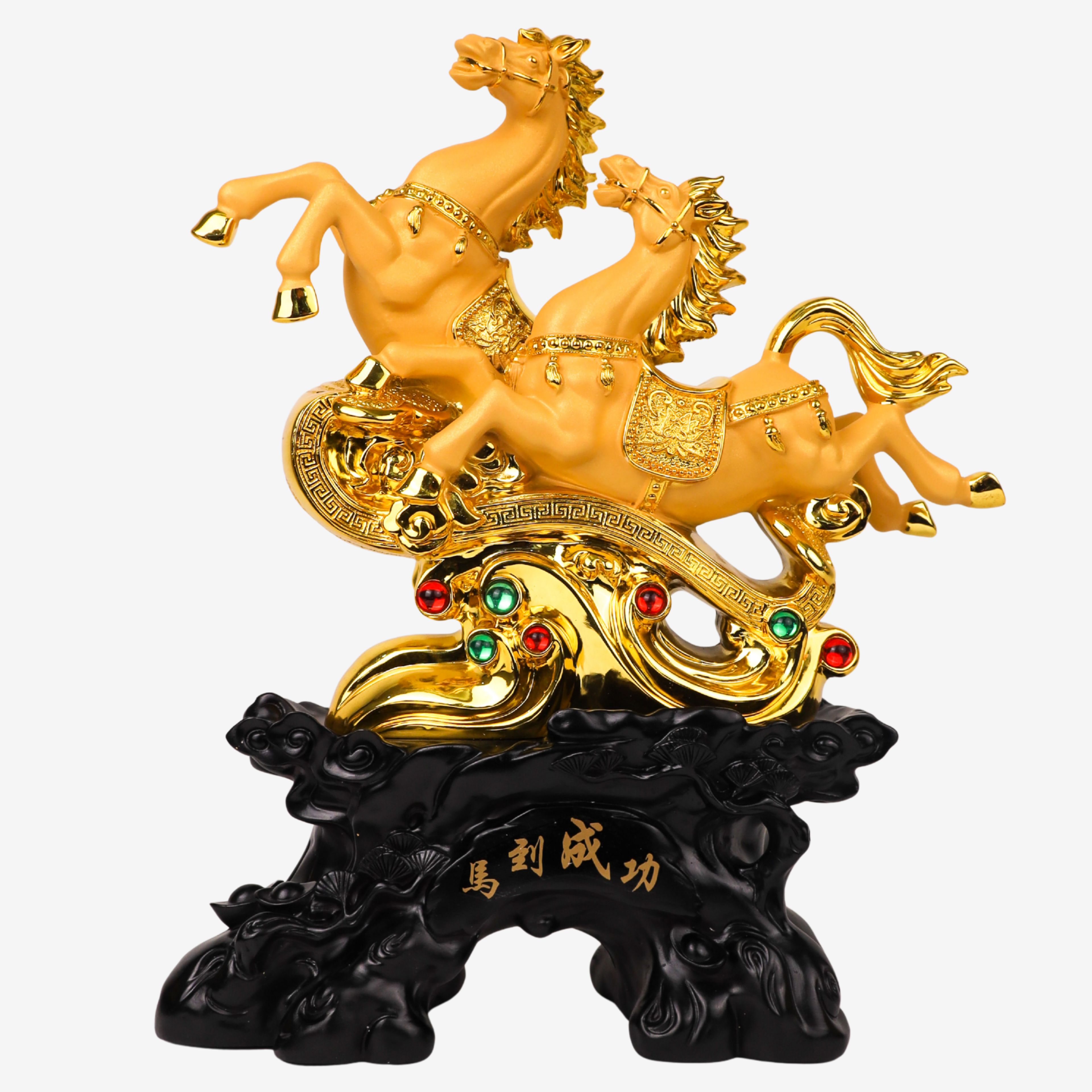 Partners in Victory Golden Horse Duo 38cm